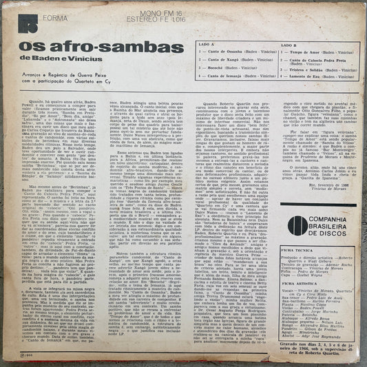 Baden E Vinicius – Os Afro Sambas (1970 Stereo)