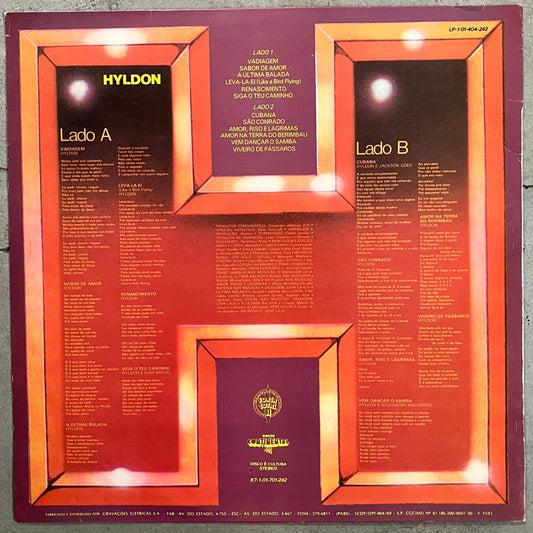 Hyldon - Sabor De Amor (With Insert)