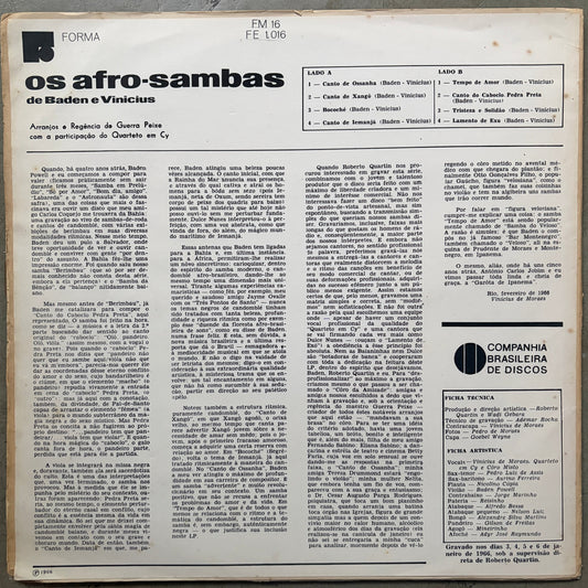 Baden E Vinicius – Os Afro Sambas (1966 OG Mono)