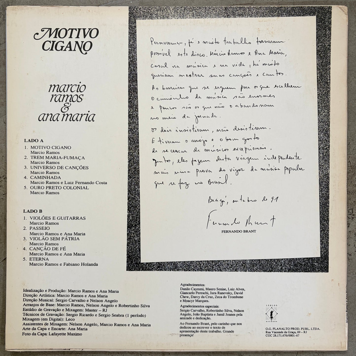 Marcio Ramos & Ana Maria - Motivo Cigano