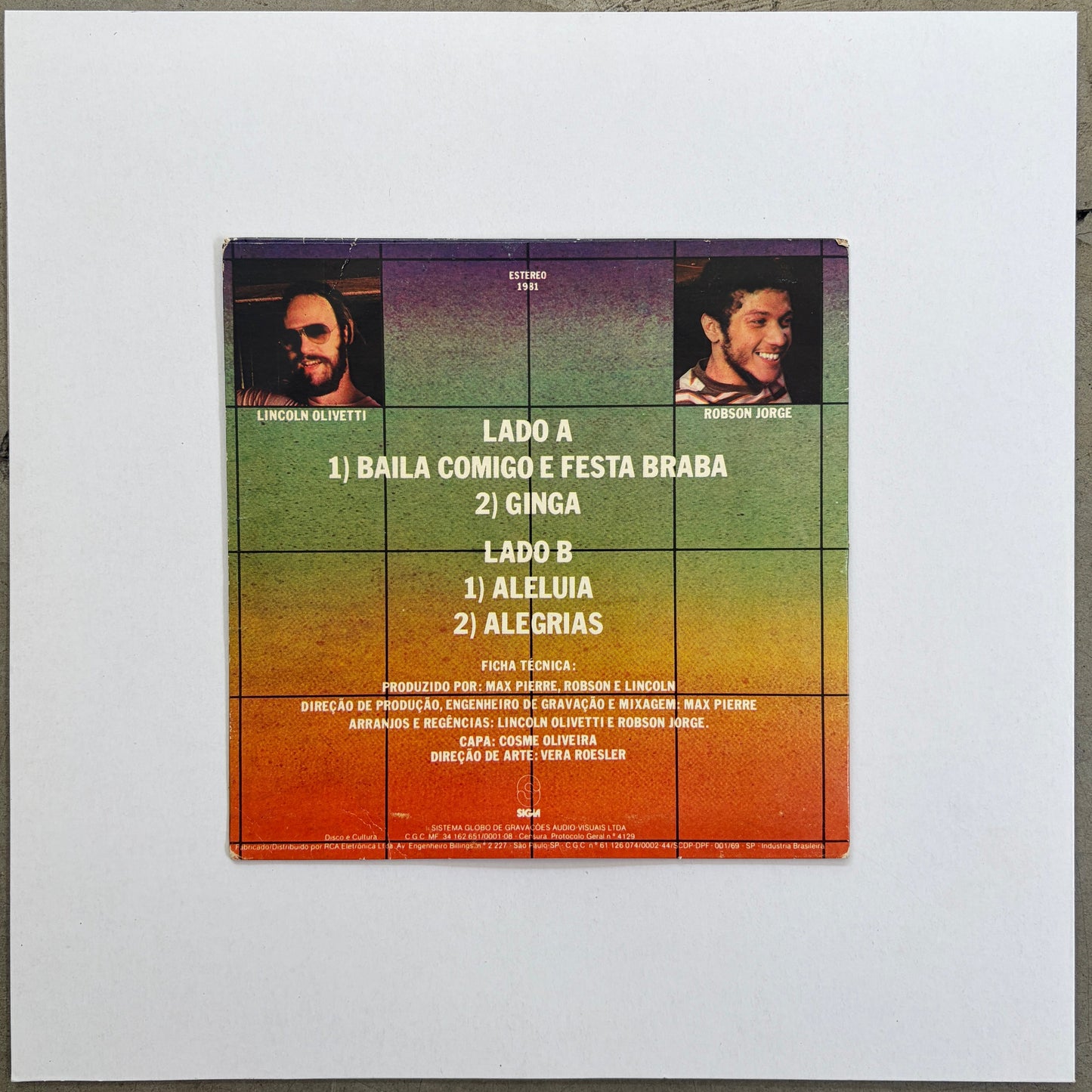 Lincoln Olivetti & Robson Jorge -  Os Temas Instrumentais Da Novela Baila Comigo 7"