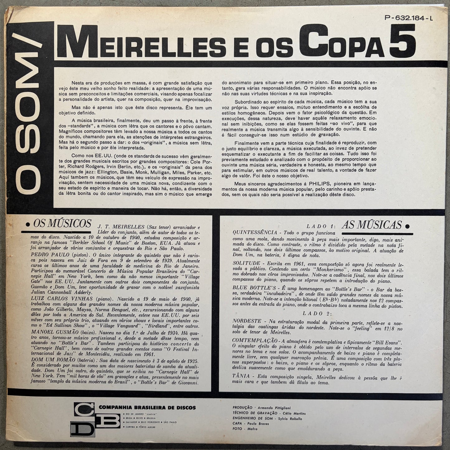 Meirelles E Os Copa 5 – O Som