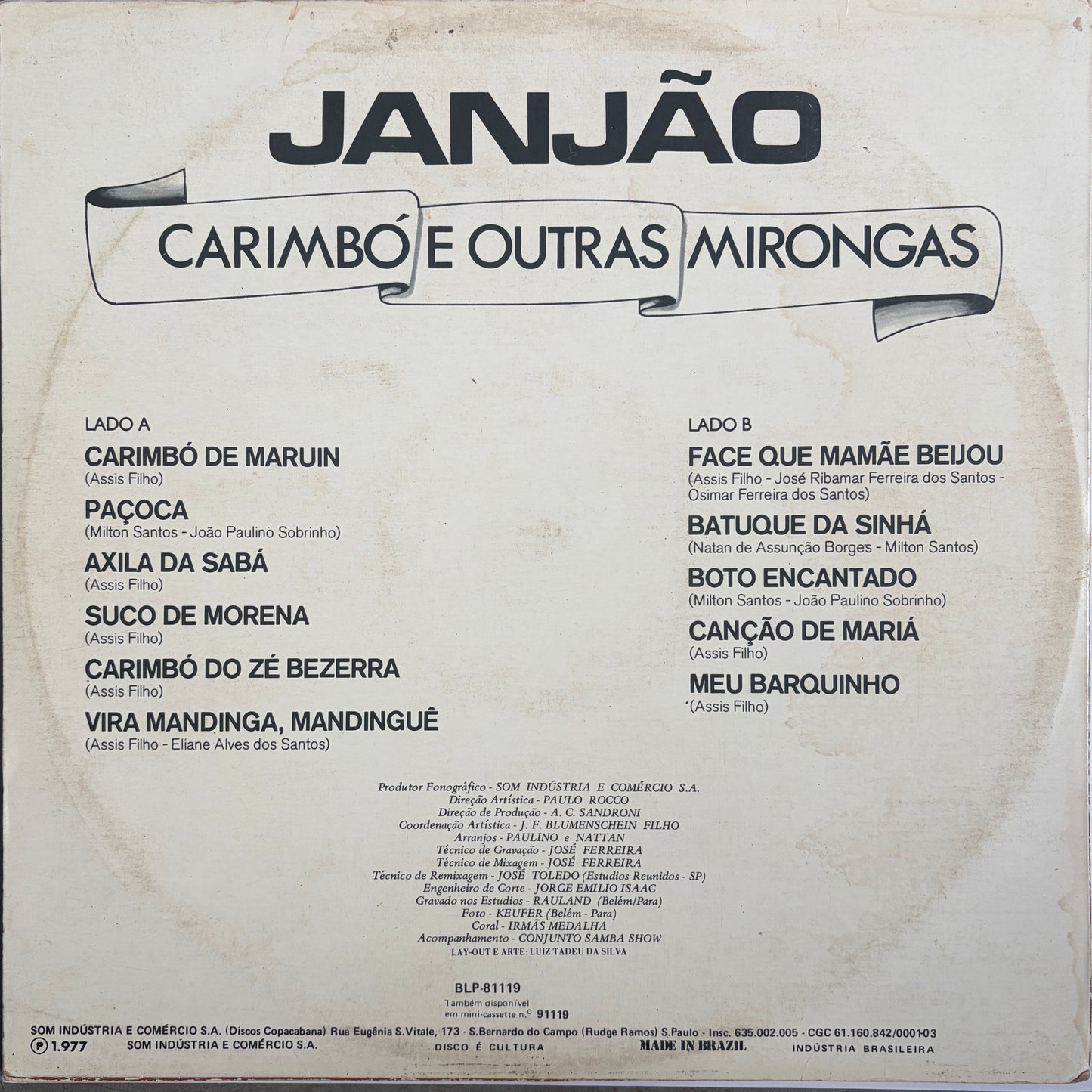 Janjão – Carimbó E Outras Mirongas