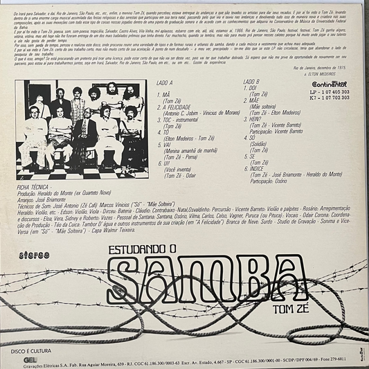 Tom Zé = Estudando O Samba (1982)