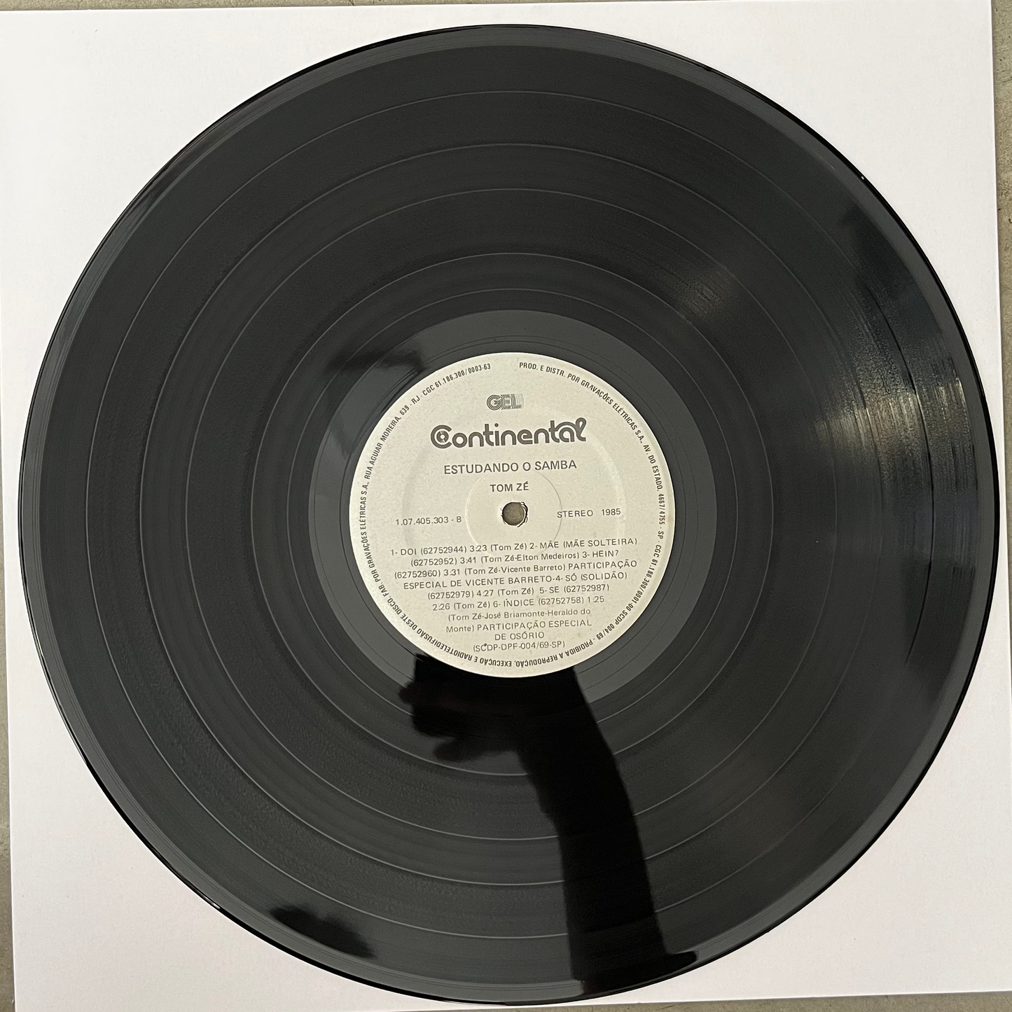 Tom Zé = Estudando O Samba (1982)