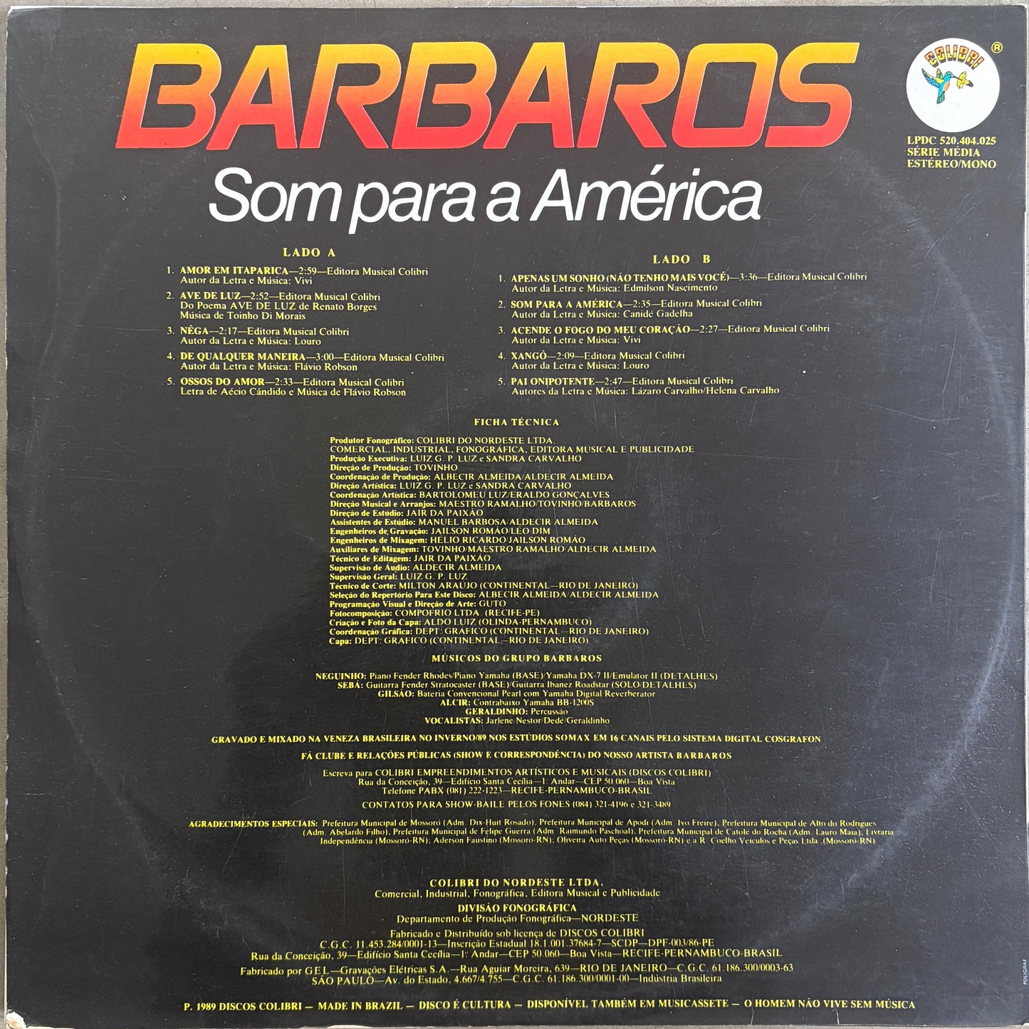 Barbaros – Som Para A América