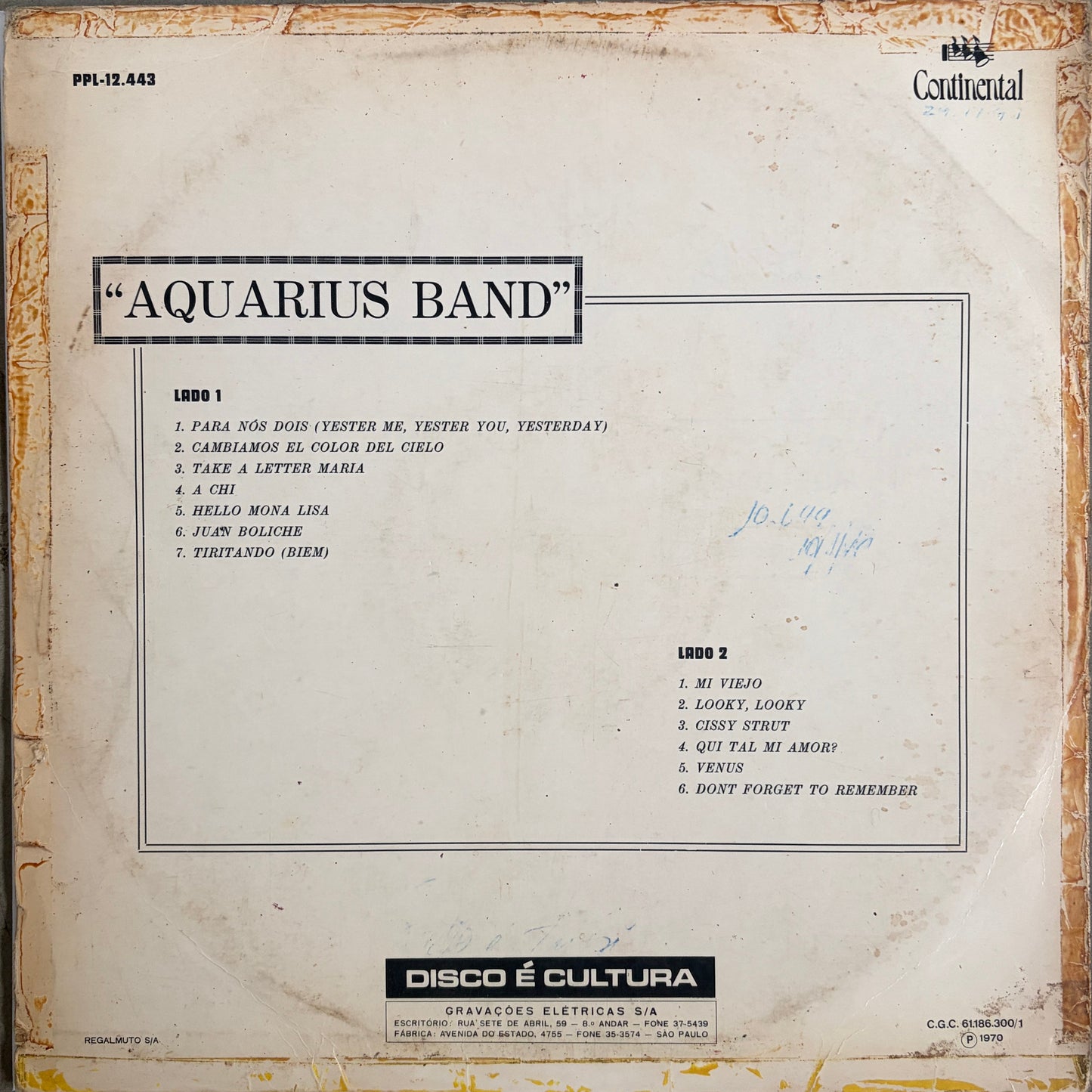 Aquarius Band - S/T 1970