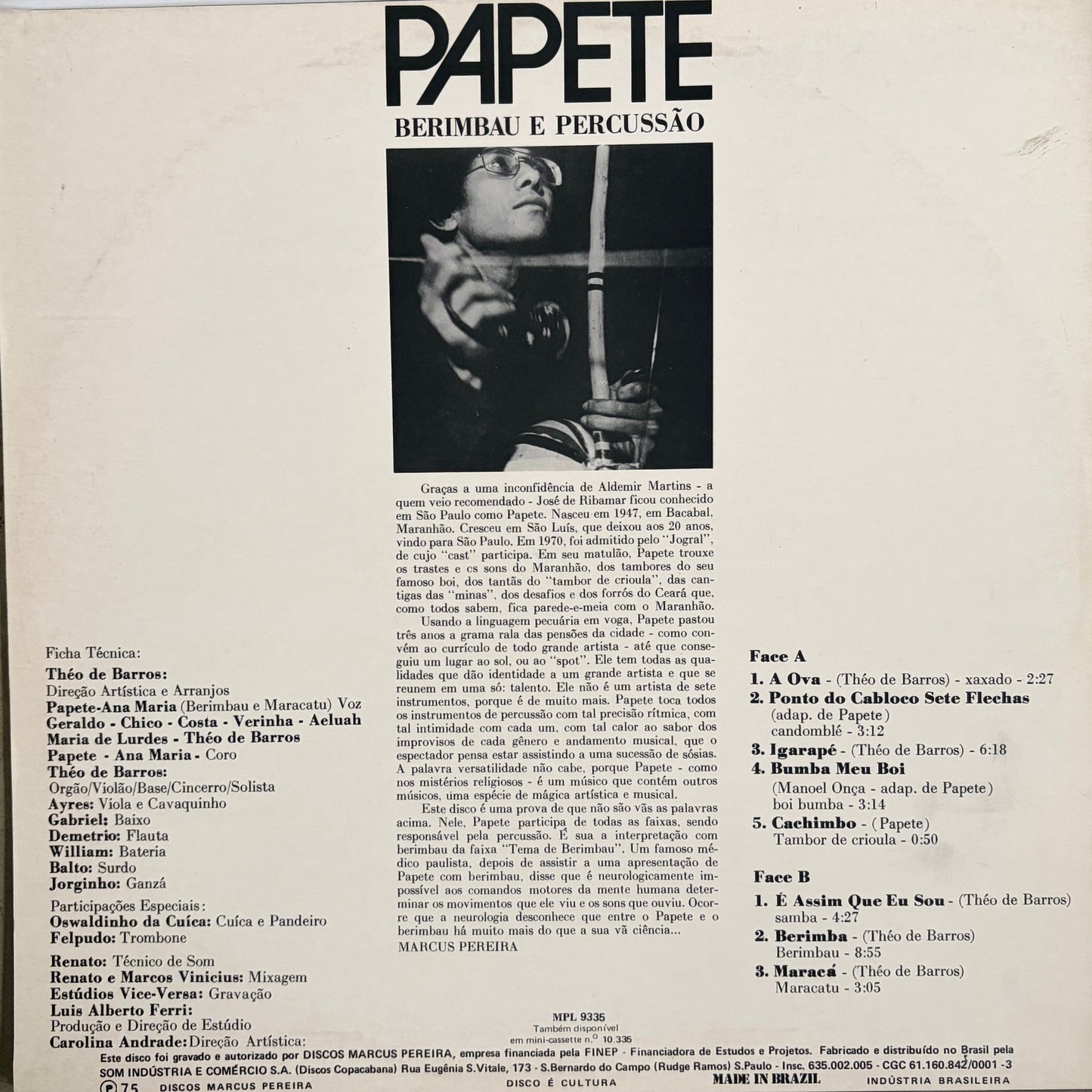 Papete – Berimbau E Percussão