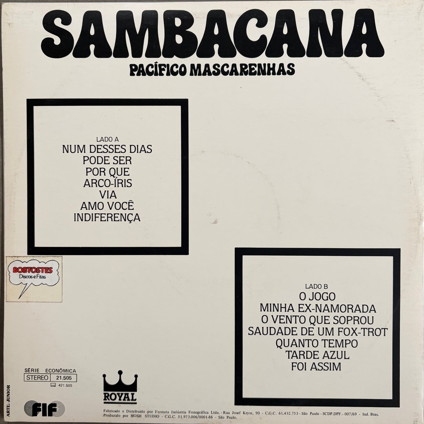 Pacifico Mascarenhas – Sambacana