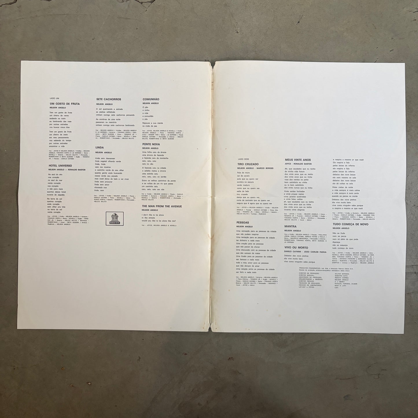 Joyce & Nelson Angelo - S/T (OG w/insert!)