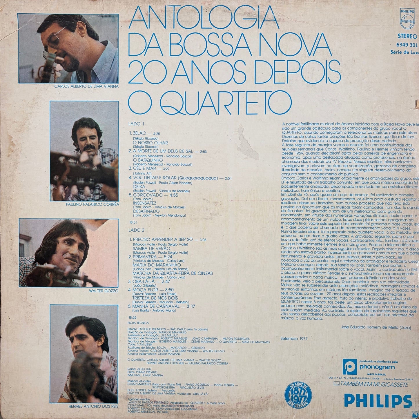 O Quarteto – Antologia Da Bossa Nova 20 Anos Depois