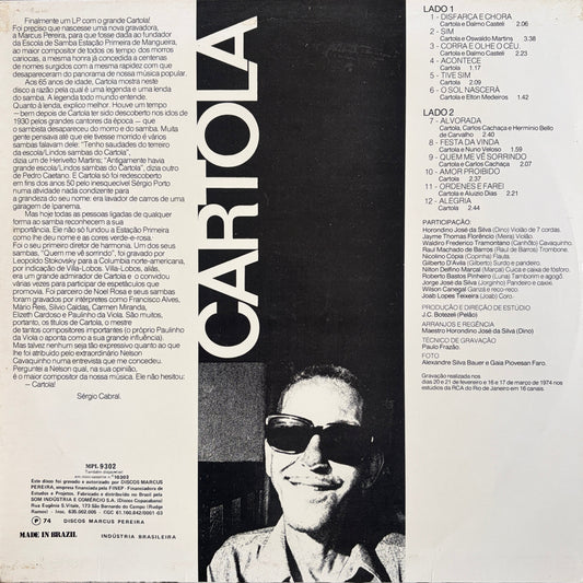 Cartola - S/T 1972 (2nd Press)