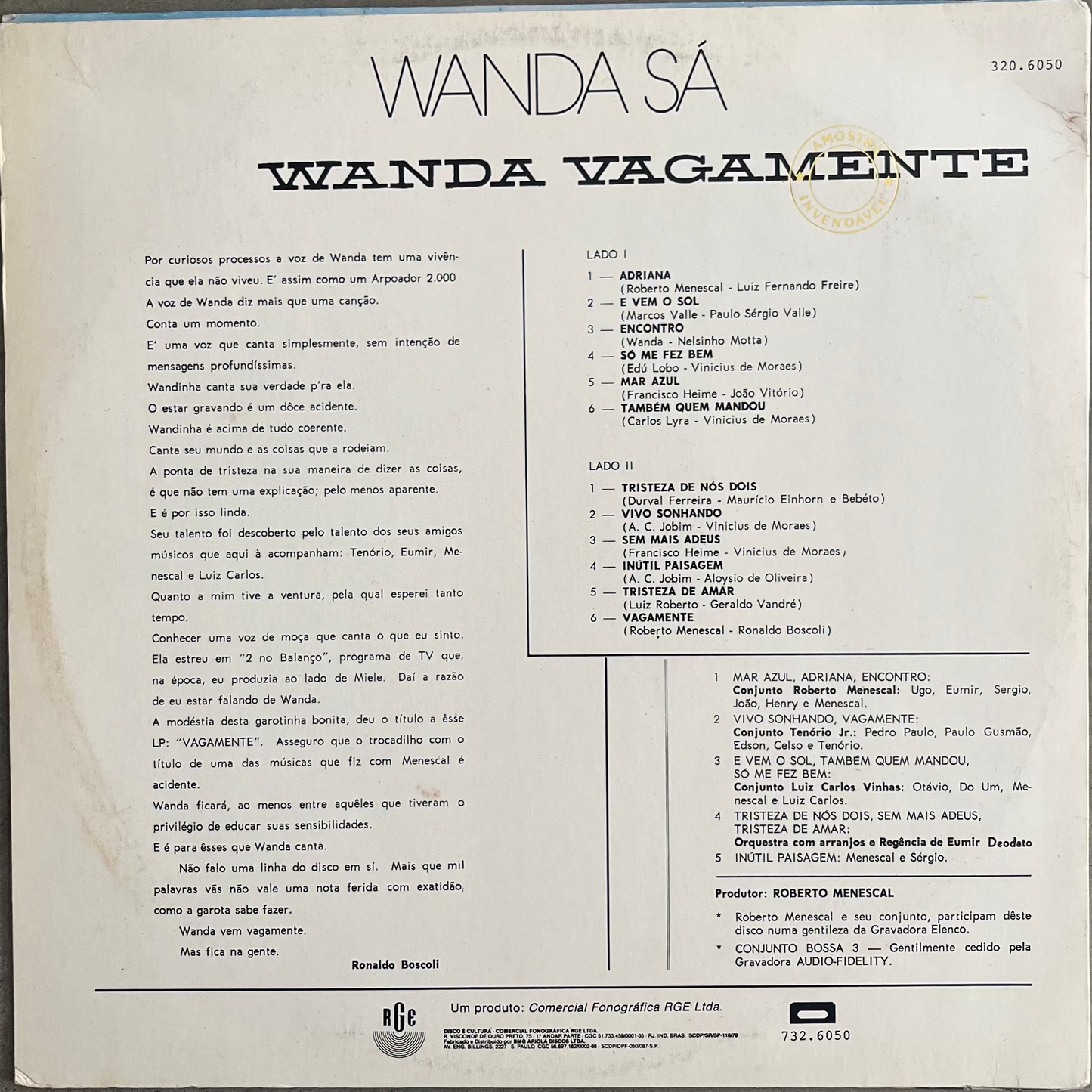 Wanda Sá - Vagamente (2nd Press)