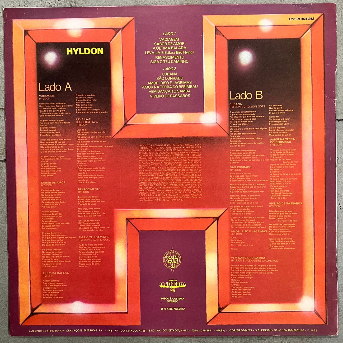 Hyldon - Sabor De Amor (With Insert)