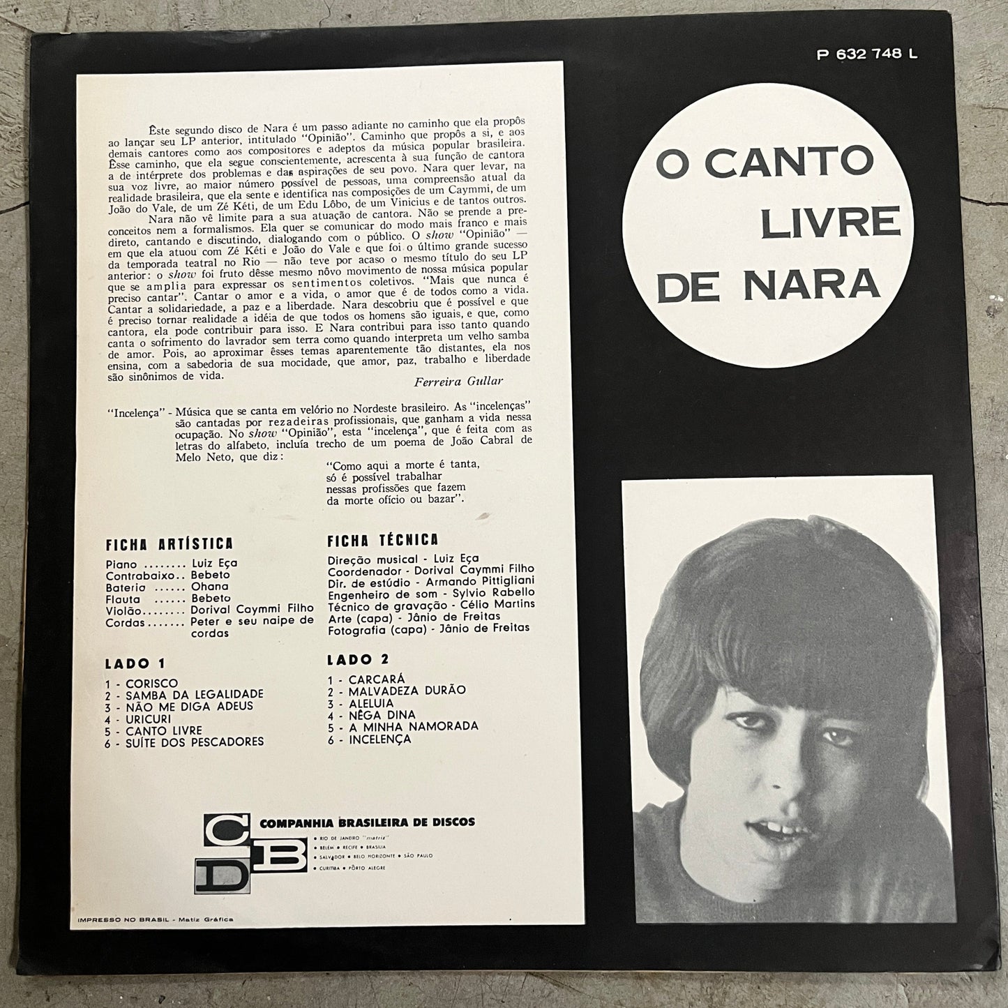 Nara Leão – O Canto Livre De Nara (OG 1965)